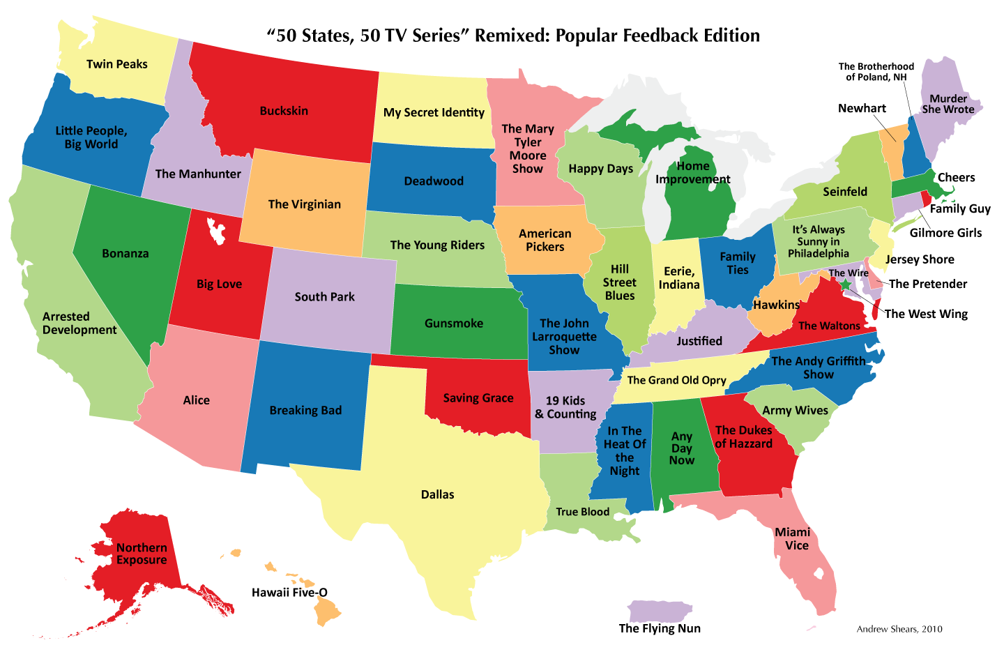The Popular Feedback Remix: 50 States, 50 TV Series – Andrew Shears